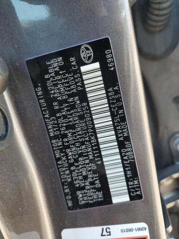 4T1T11BK7PU090258 - 2023 TOYOTA CAMRY SE NIGHT SHADE BLACK photo 12