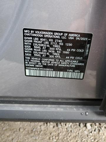 1V2WNPE87PC026024 - 2023 VOLKSWAGEN ID.4 PRO S ნაცრისფერი ფოტო 13