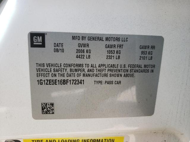 1G1ZE5E16BF172341 - 2011 CHEVROLET MALIBU LTZ 白色 照片 12