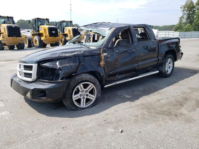 1D7RW3GK2BS598748 - 2011 DODGE DAKOTA SLT BLACK photo 1