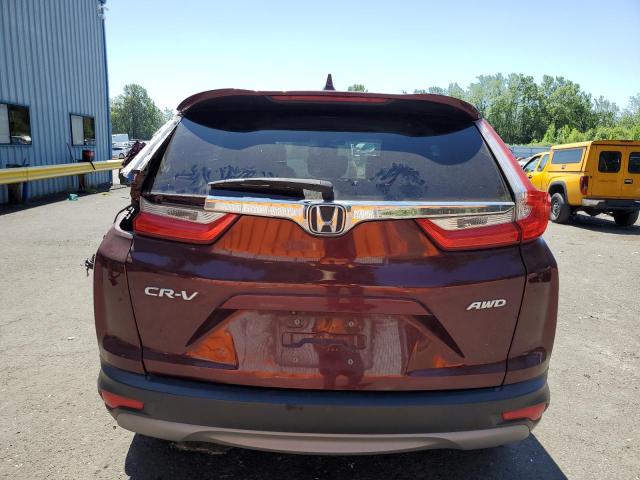 7FARW2H86KE026221 - 2019 HONDA CR-V EXL BURGUNDY photo 6