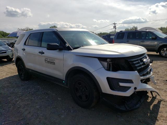 1FM5K8AR0HGB94345 - 2017 FORD EXPLORER POLICE INTERCEPTOR 银色 照片 4