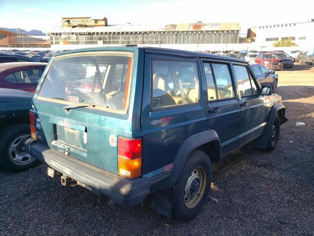 1J4FJ28S3SL611452 - 1995 JEEP CHEROKEE SE GREEN photo 4