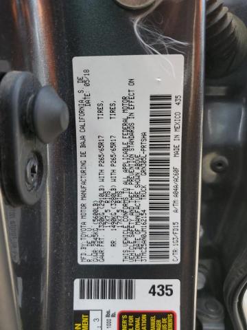 3TMCZ5AN0JM162154 - 2018 TOYOTA TACOMA DOUBLE CAB Graphit Foto 12