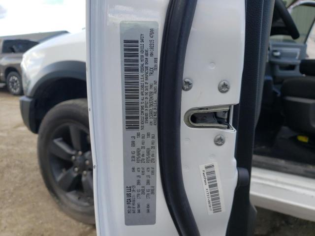 1C6RR7LT5KS724728 - 2019 RAM 1500 CLASS SLT თეთრი ფოტო 10