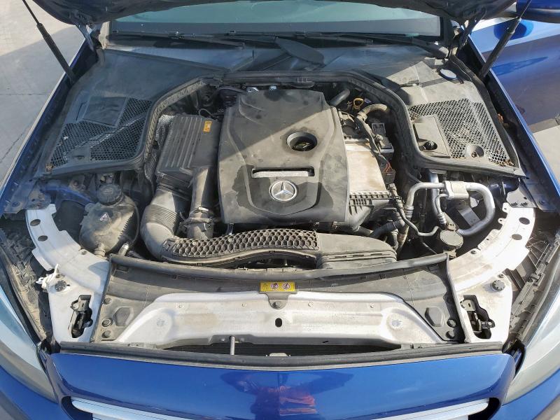 55SWF4JB9JU245672 - 2018 MERCEDES-BENZ C 300 BLUE photo 11