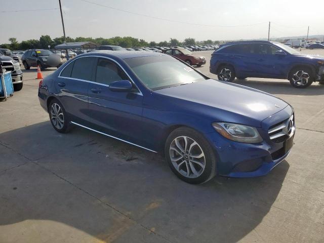 55SWF4JB9JU245672 - 2018 MERCEDES-BENZ C 300 BLUE photo 4