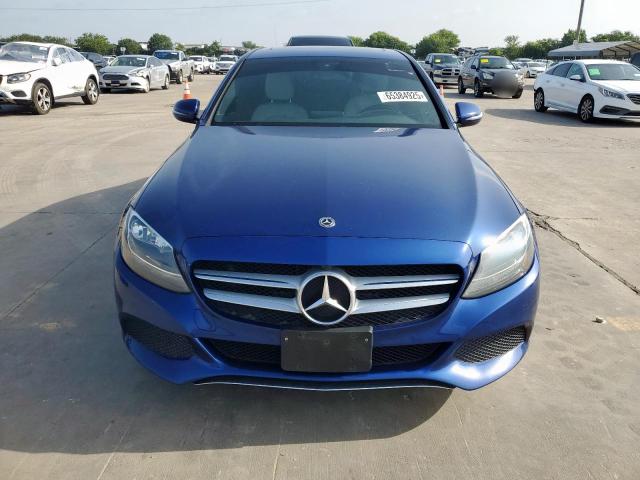 55SWF4JB9JU245672 - 2018 MERCEDES-BENZ C 300 BLUE photo 5