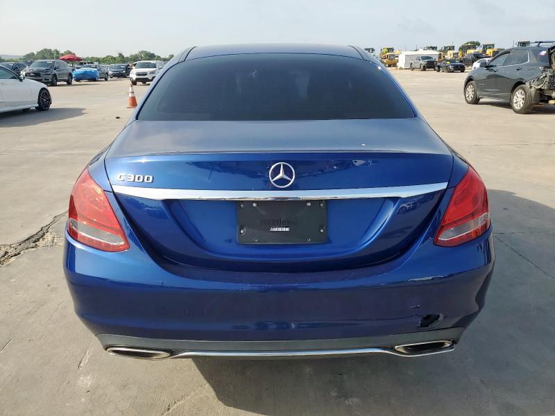 55SWF4JB9JU245672 - 2018 MERCEDES-BENZ C 300 BLUE photo 6