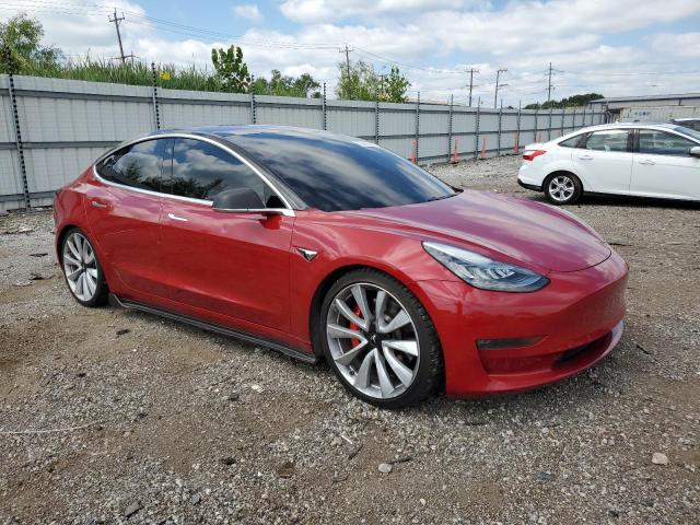 5YJ3E1EB5JF079957 - 2018 TESLA MODEL 3 Qırmızı foto 4