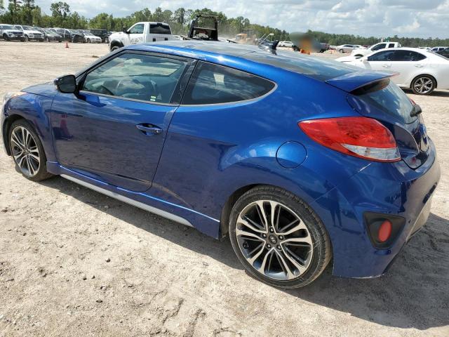 KMHTC6AE7GU289748 - 2016 HYUNDAI VELOSTER TURBO BLUE photo 2