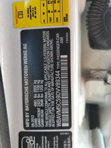 WBAVM5C59DVV89344 - 2013 BMW X1 XDRIVE35I თეთრი ფოტო 13