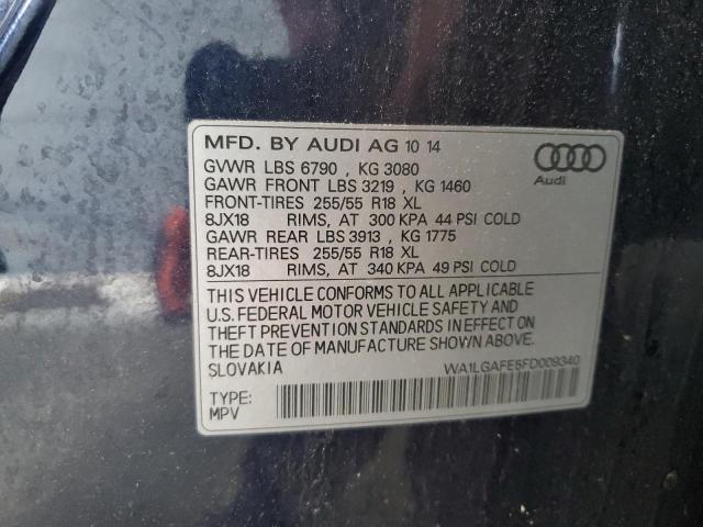 WA1LGAFE5FD009340 - 2015 AUDI Q7 PREMIUM PLUS Көк фото 13
