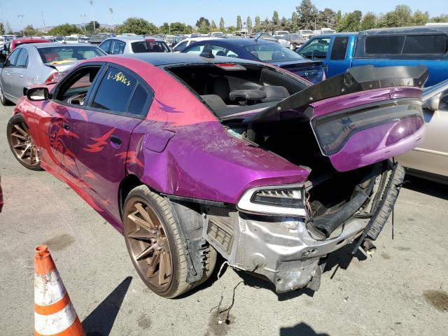 2C3CDXL96HH540968 - 2017 DODGE CHARGER SRT HELLCAT PURPLE photo 2