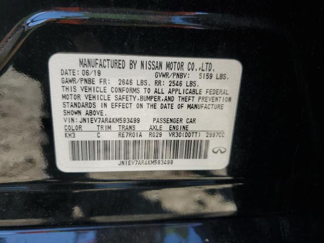 JN1EV7AR4KM593499 - 2019 INFINITI Q50 LUXE 黑色 照片 13