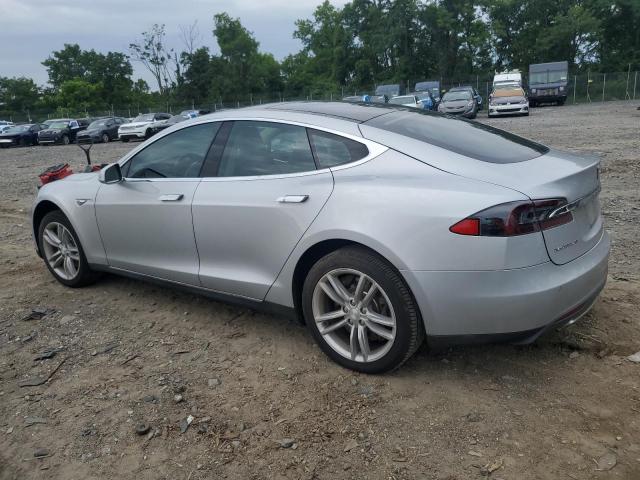 5YJSA1H17EFP46060 - 2014 TESLA MODEL S 银色 照片 2