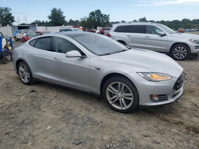 5YJSA1H17EFP46060 - 2014 TESLA MODEL S 银色 照片 4