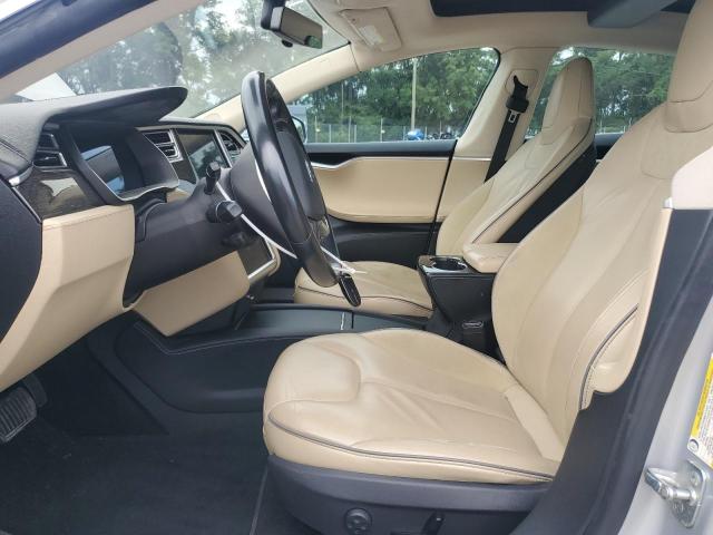 5YJSA1H17EFP46060 - 2014 TESLA MODEL S 银色 照片 7