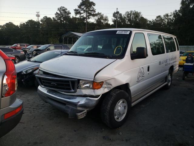 1FBSS31L27DB13257 - 2007 FORD ECONOLINE E350 SUPER DUTY WAGON WHITE photo 2