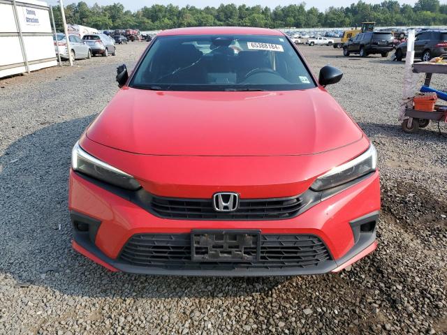 2HGFE2F51NH550838 - 2022 HONDA CIVIC SPORT RED photo 5