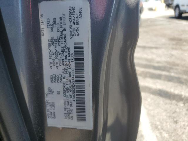 4TASN92N0XZ447890 - 1999 TOYOTA TACOMA XTRACAB PRERUNNER 灰色 照片 12