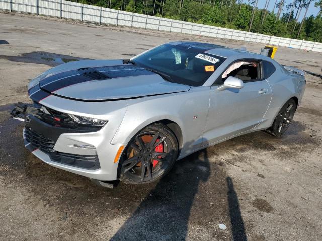 1G1FE1R7XK0118182 - 2019 CHEVROLET CAMARO SS ვერცხლისფერი ფოტო 2