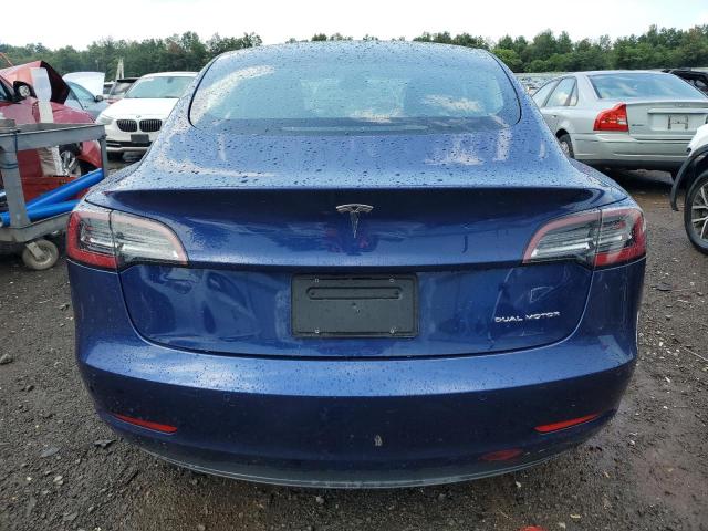 5YJ3E1EB0NF170690 - 2022 TESLA MODEL 3 BLUE photo 6