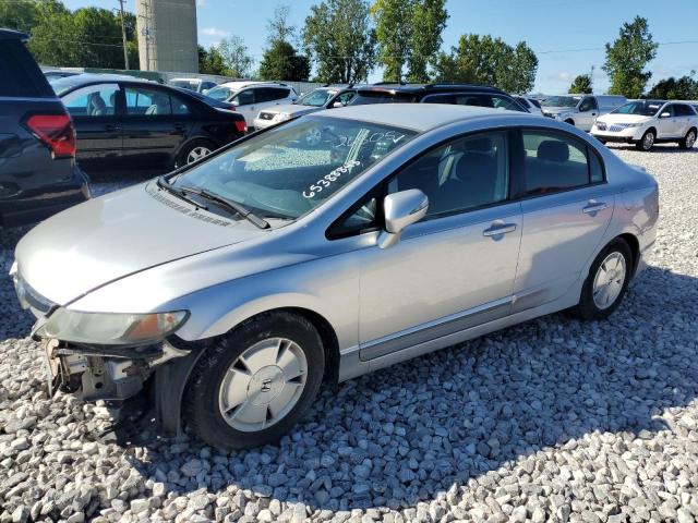 JHMFA36277S026805 - 2007 HONDA CIVIC HYBRID SILVER photo 1