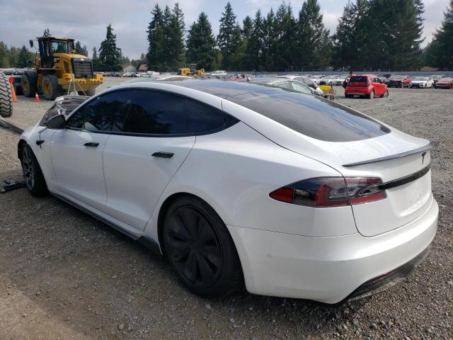 5YJSA1E6XMF456619 - 2021 TESLA MODEL S Սպիտակ լուսանկար 2