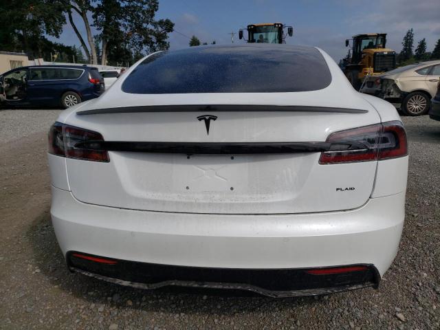 5YJSA1E6XMF456619 - 2021 TESLA MODEL S Սպիտակ լուսանկար 6