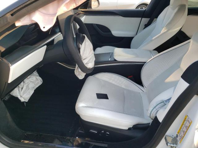 5YJSA1E6XMF456619 - 2021 TESLA MODEL S Սպիտակ լուսանկար 7