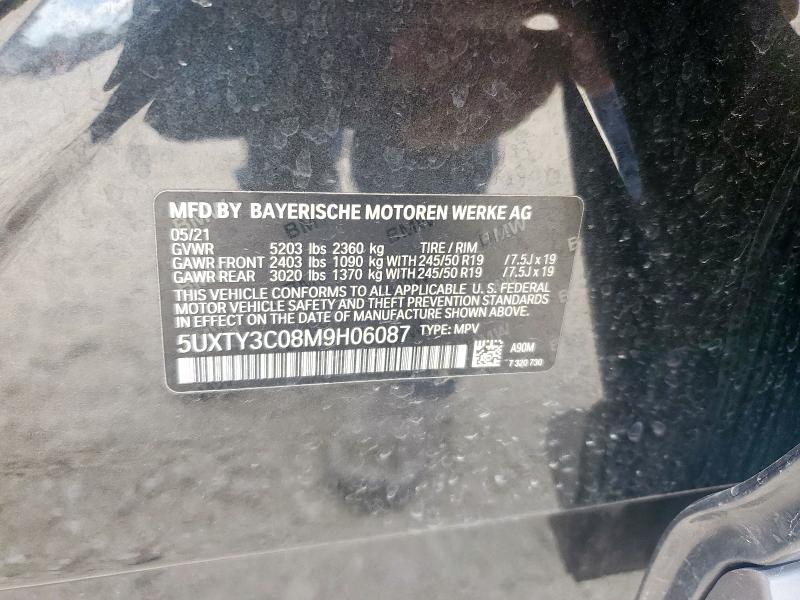 5UXTY3C08M9H06087 - 2021 BMW X3 SDRIVE30I CHARCOAL photo 13