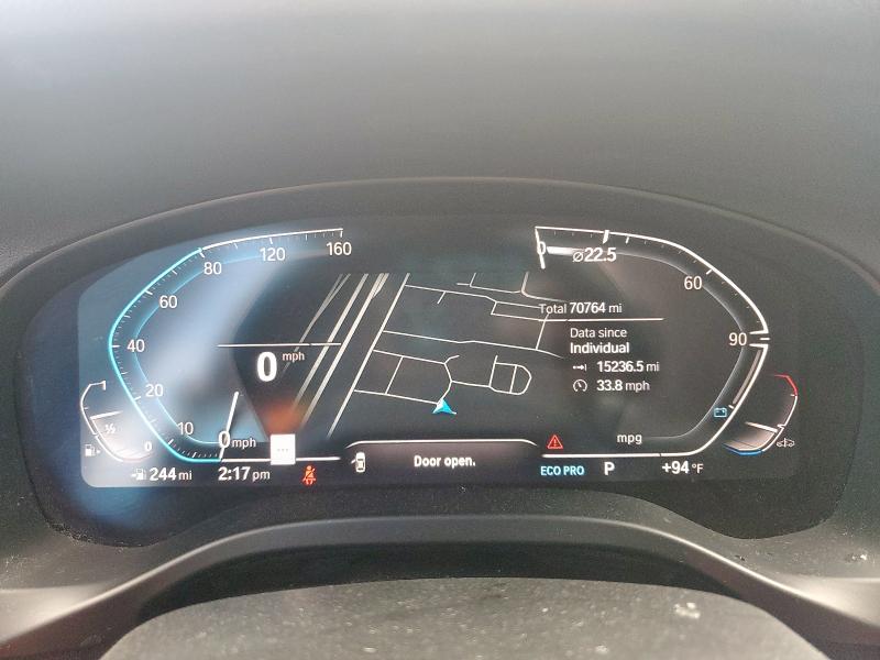 5UXTY3C08M9H06087 - 2021 BMW X3 SDRIVE30I CHARCOAL photo 9