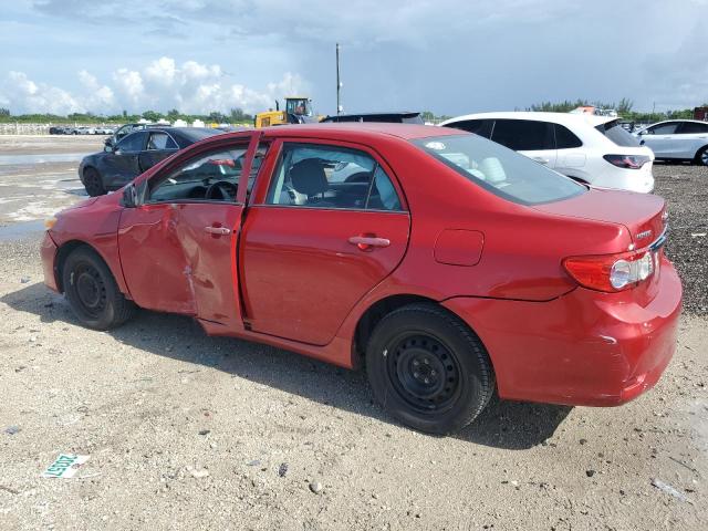 2T1BU4EE6DC118624 - 2013 TOYOTA COROLLA BASE RED photo 2