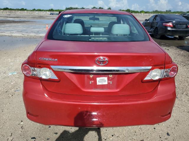 2T1BU4EE6DC118624 - 2013 TOYOTA COROLLA BASE RED photo 6