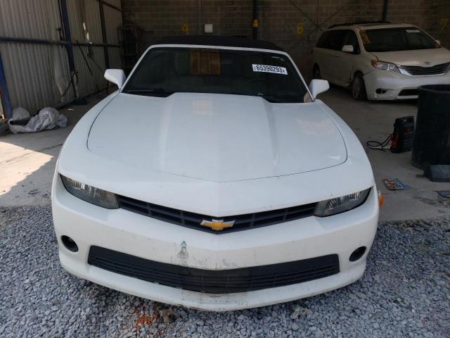 2G1FD3D30F9267229 - 2015 CHEVROLET CAMARO LT WHITE photo 5