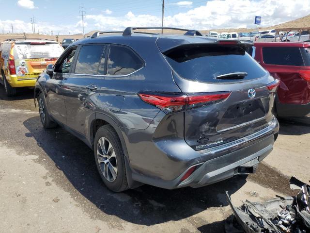 5TDKBRCH1PS118798 - 2023 TOYOTA HIGHLANDER HYBRID XLE CHARCOAL photo 2