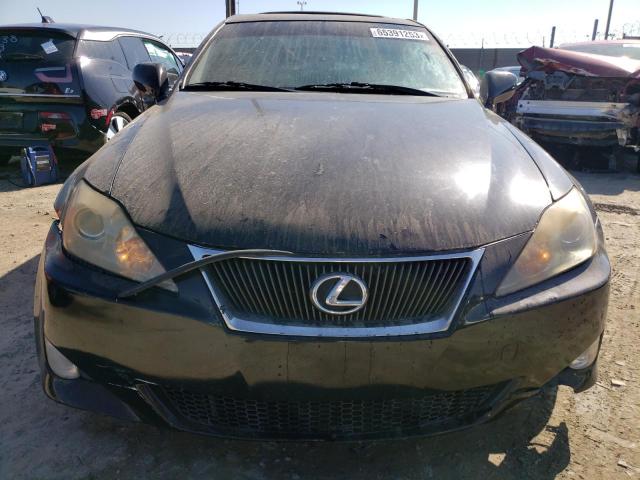 JTHBK262072029230 - 2007 LEXUS IS 250 BLACK photo 5