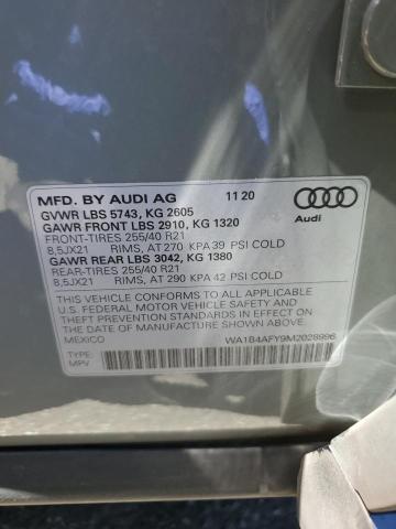 WA1B4AFY9M2028996 - 2021 AUDI SQ5 PREMIUM PLUS GRAY photo 14