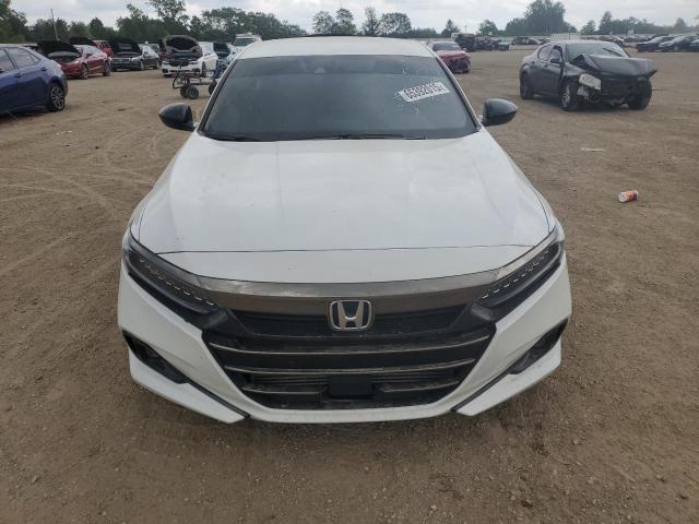 1HGCV1F35NA037098 - 2022 HONDA ACCORD SPORT WHITE photo 5