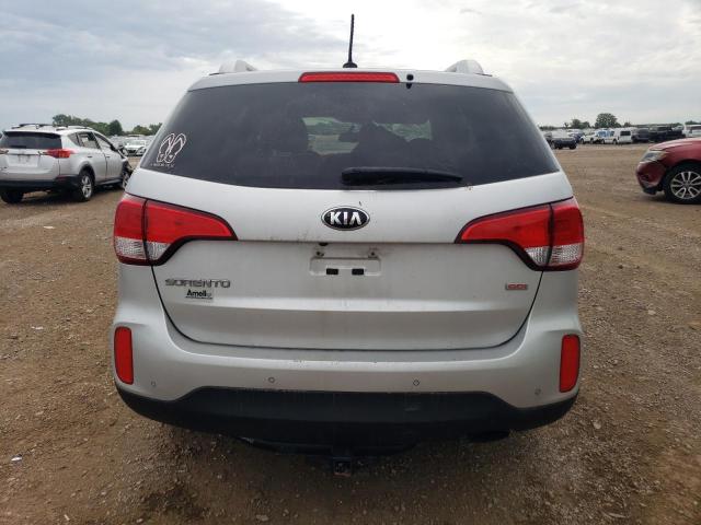 5XYKT3A62FG586644 - 2015 KIA SORENTO LX SILVER photo 6