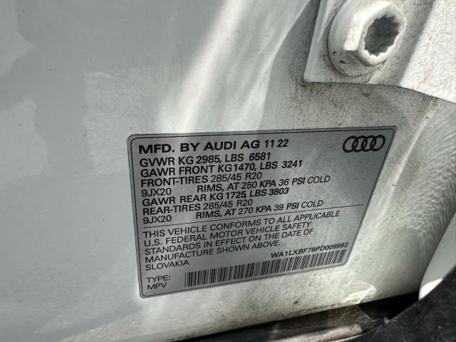 WA1LXBF79PD008992 - 2023 AUDI Q7 PREMIUM PLUS Білий фото 10