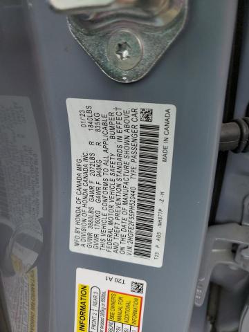 2HGFE2F55PH520440 - 2023 HONDA CIVIC SPORT 灰色 照片 12