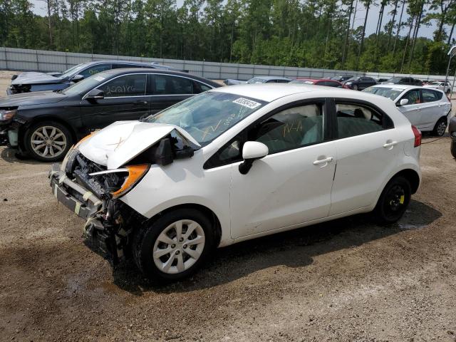 KNADM5A38C6010981 - 2012 KIA RIO LX WHITE photo 1