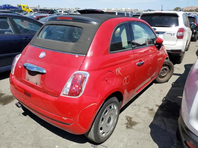 3C3CFFDR6FT508352 - 2015 FIAT 500 POP RED photo 3