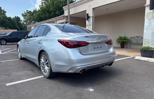 JN1EV7AP6JM350970 - 2018 INFINITI Q50 LUXE ვერცხლისფერი ფოტო 3