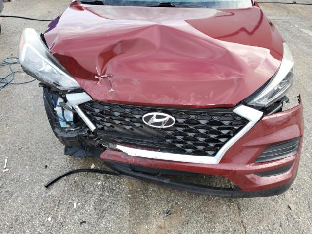 KM8J2CA42KU013146 - 2019 HYUNDAI TUCSON SE ბურგუნდია ფოტო 12