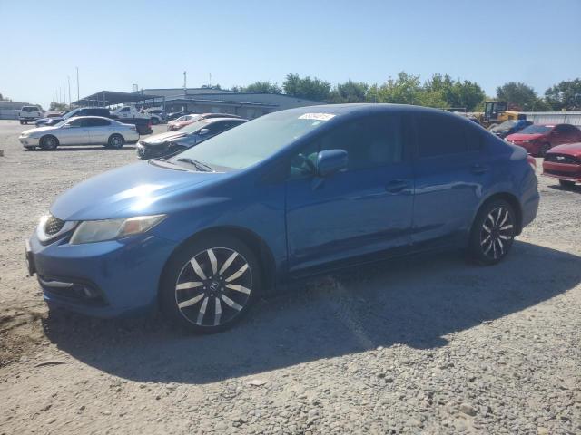 2HGFB2F94FH551365 - 2015 HONDA CIVIC EXL BLUE photo 1