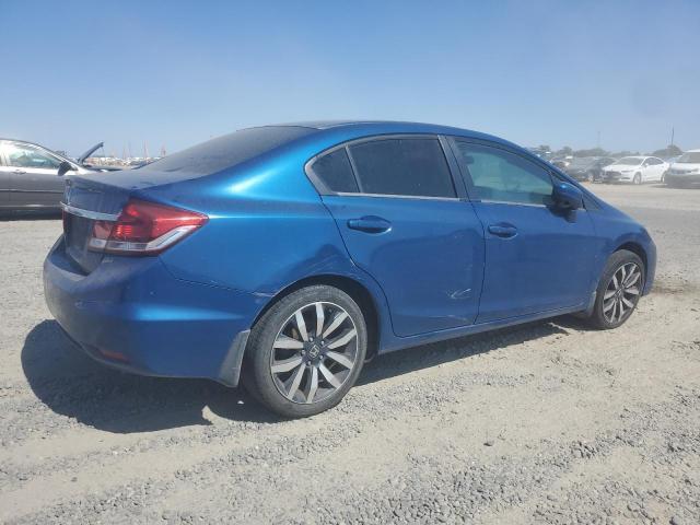 2HGFB2F94FH551365 - 2015 HONDA CIVIC EXL BLUE photo 3