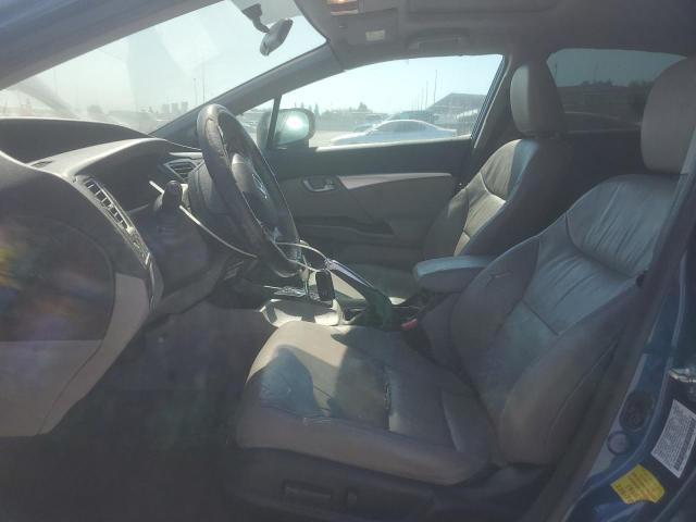 2HGFB2F94FH551365 - 2015 HONDA CIVIC EXL BLUE photo 7